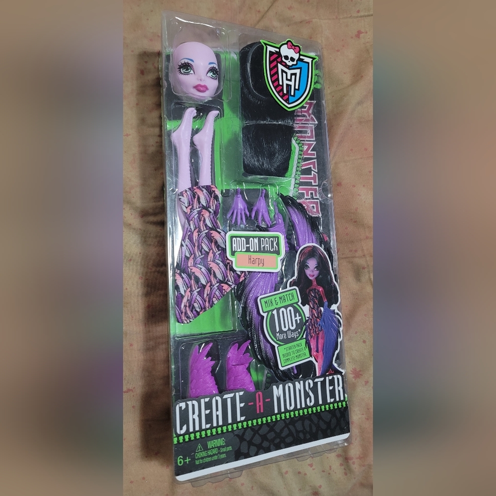 NIB Monster High CAM Add-On Pack HARPY, 2012 #Y0420